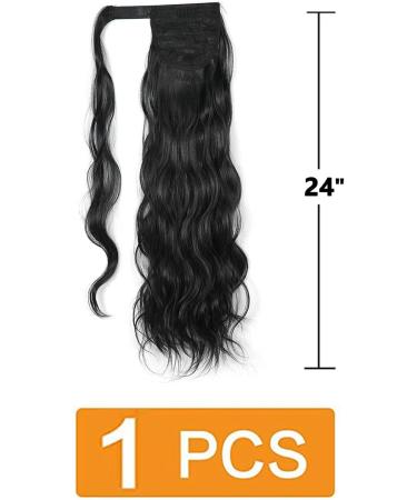 Prinfantasy Long Ponytail Extension - Natural Look, Heat Resistant, Wavy Hairpiece | 24 inch Pony Wig for Women & Girls - Buy Online on GoSupps.com