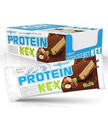 Maxsport Nutrition 30-33% Protein Kex Glutenfree Low Sugar Protein Bar Protein Kex (Chocolate&Nuts) - Buy Online on GoSupps.com