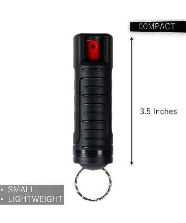 Police Magnum Bulk Pepper Spray Keychain Self Defense- Tactical Maximum Strength- Belt Clip Safety Key Chains for Women & Men- Made in The USA 7 Pack Black - Buy Online on GoSupps.com