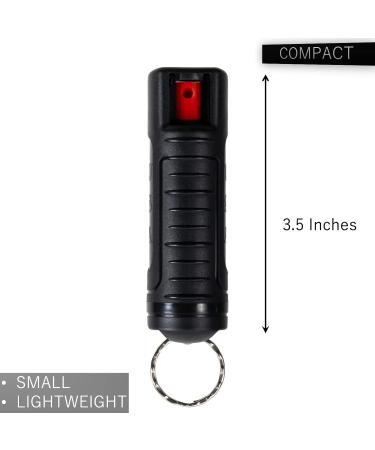 Police Magnum Keychain Pepper Spray Self Defense Belt Clip Holder - 3 Pack | Made in USA | Maximum Strength OC with Dye | Small Safety Key Chains for Men & Women - Buy Online on GoSupps.com