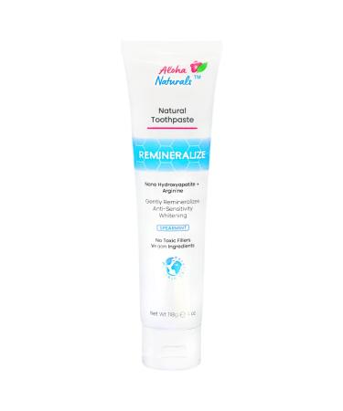 Aloha Remineralizing Nano Hydroxyapatite Toothpaste  Sensitive & Teeth Whitening up to 8 Shades  Natural Fluoride-Free  (Pack of 1)