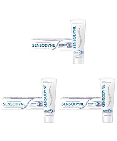 Sensodyne Direct toothpaste Immediate* Relief of pain sensitivity after only 60 seconds application 75 ml toothpaste (pack with 3) 75 ml (3 -pack) Single Unit 1x75ml