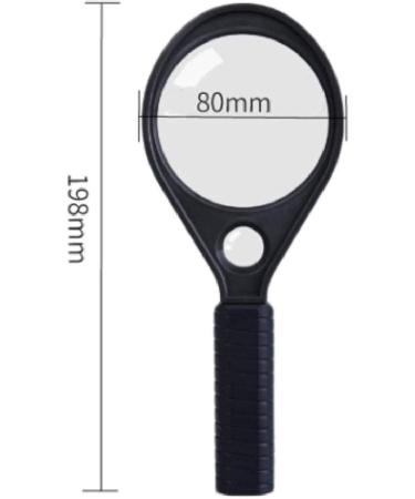 Old Man with Magnifying Glass Able Elderly Old Man Magnifying Glass Hand Small Mirror Magnifying Glass for Reading Crafts Repair Magnifier 198Mm Lofty Ambition - Buy Online on GoSupps.com
