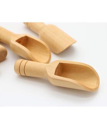 20pcs Mini Wooden Mini Candy Baby Spoon Salt Scoops Tea Spoon Take a Bath Washing Powder - Buy Online on GoSupps.com