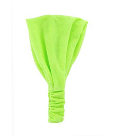 axy Hairband Yoga Headband Hairband Headband Headscarf Head Cover also for Sports in Various Colors (Fluorescence Green)