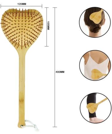 Premium Wooden Back Scratcher - 40cm Long Handle for Comfortable Back & Waist Massage - Perfect Back Relief Tool - Buy Online on GoSupps.com