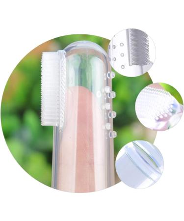 Frcolor 10 Sets Finger Brush for Toddler Teeth Baby Toothbrush & Travel Finger Toothbrush for Children 1 Pack Transparent - Buy Online on GoSupps.com
