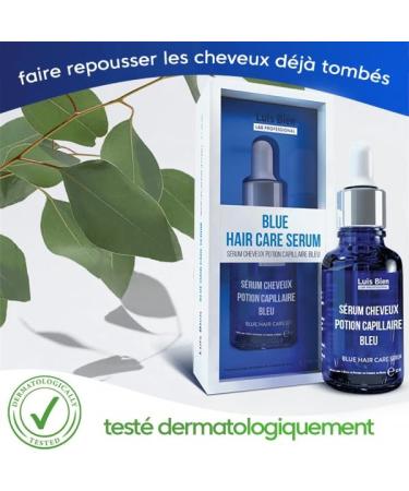 Luis Bien Blue Hair Growth Serum Kit | Hair Loss Treatment for Men & Women | Thickening Oil with Derma Roller | 30 ml Regrowth Solution - Buy Online on GoSupps.com