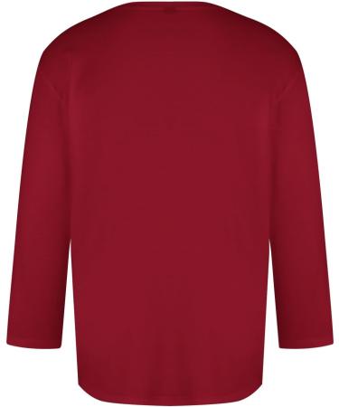 Shop Men's Round-Neck 3/4 Arm T-Shirts | Basic & Stylish Overshirts - XL Wine Color - Buy Online on GoSupps.com