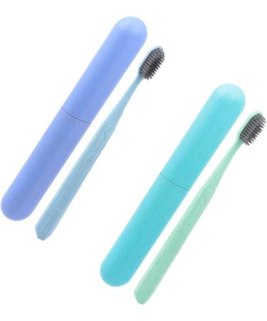 Gatuida 6 STK Gum Care Natural Toothbrush Set Eco-Friendly Adult Toothbrushes with Travel Case & Wheat Box for International Shipping - Buy Online on GoSupps.com
