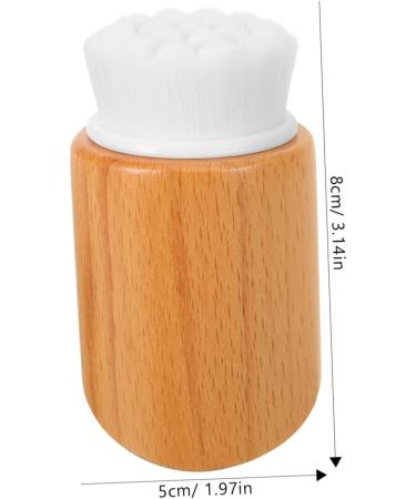 FOMIYES Beech Wood Facial Cleansing Brush Scrubber for Face Facial Scrubber Brush for Face Exfoliating Brush Face Exfoliating Face Brush Face Exfoliating Brush Fiber Soft Fur The Lazy - Buy Online on GoSupps.com