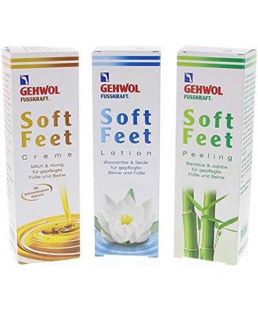 Buy GEHWOL Fusskraft Soft Feet Set - Foot Cream Lotion & Peeling - Economy Pack for Soft Smooth Feet | International Shipping - Buy Online on GoSupps.com