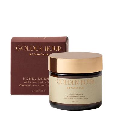 All Natural Organic Skin Care Products Made in USA Vegan Cruelty Free All Purpose Healing Salve Sensitive Skin Soothing Balm Raw Honey & Tamanu Oil 2floz/59g Honey Drench