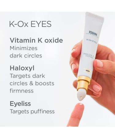 ISDIN K-Ox Under-Eye Brightening Cream | Anti-Aging, Vitamin K & Hyaluronic Acid | Reduce Puffiness & Dark Circles | Visible Results in 28 Days - Buy Online on GoSupps.com