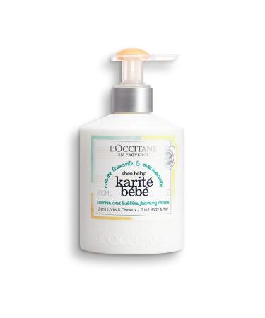 L'Occitane Shea Baby Foaming Bath Cream Wash  10.1 Fl Oz