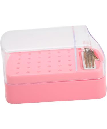 Nail Drill Bit Cleaning Brush Holder Portable 30 Hole Nail Drill Bit Holder Dustproof Space Saving for Nail Salon (Pink) - Buy Online on GoSupps.com