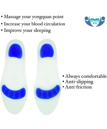 Silicone Insoles for Foot Comfort & Support | Orthopedic Pain Relief | Custom Fit for Walking Running Fitness | S M L XL Available - Buy Online on GoSupps.com