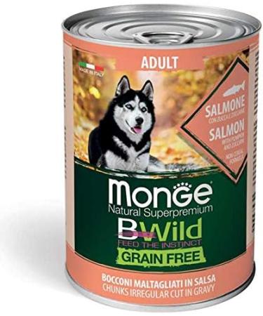 Monge Bwild Dog Adult Grain Free - Salmon 1 Can 400 g - Buy Online on GoSupps.com
