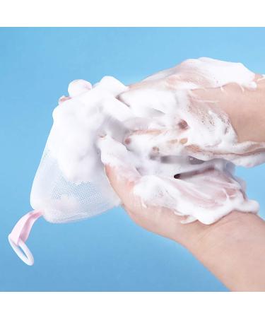 2pcs Bubble Net for Foam Making | Mesh Skin Care Tool | Facial Body Saver Pouch - Buy Online on GoSupps.com