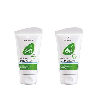 LR ALOE VIA SERIES - Aloe Vera Gentle Hand Cream - 2 x 75 ml content (150ml content)