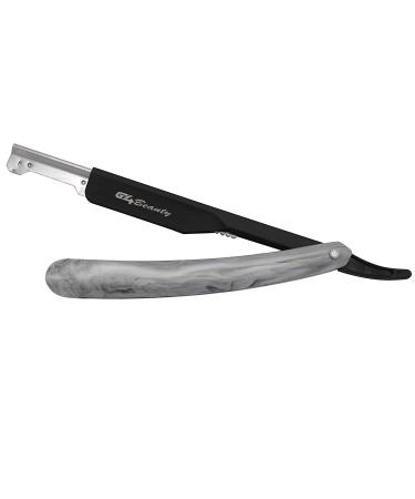 G4 Vision Straight Razor - Stainless Steel Cut Throat Razor with 100 Single Edge Blades for Men | Professional Barber Shaving Tool - Buy Online on GoSupps.com