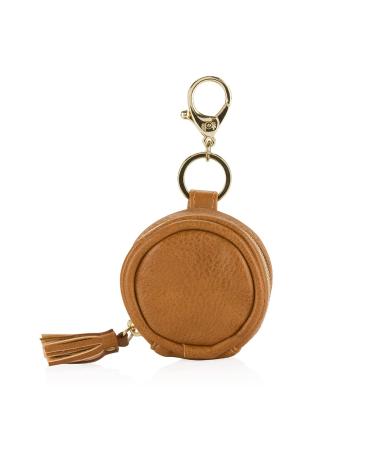 Itzy Ritzy Pacifier Case with Clip - Holds 2 Pacifiers, Cognac - Attach to Diaper Bag or Purse - Buy Online on GoSupps.com