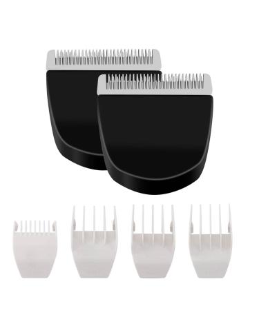 2 Pack Black Professional Peanut Clipper/Trimmer Snap On Replacement Blades #2068-300-Fits Compatible with Professional Peanut Hair Clipper 2PACK