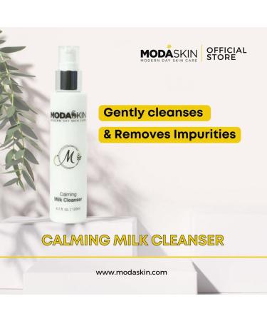 Calming Milk Facial Cleanser with Chamomile Extract & Coconut Oil - Gentle for All Skin Types - 120 ml - Buy Online on GoSupps.com