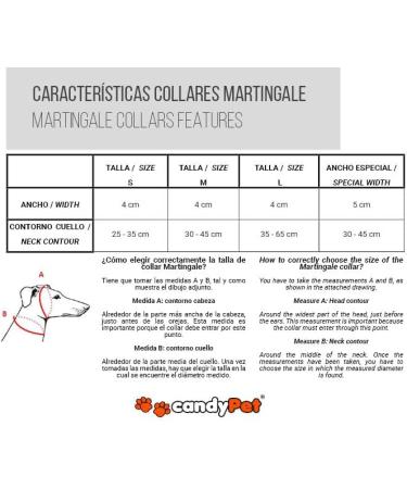 Buy candyPet Martingale Collar for Dogs - Model Chip 4 cm Wide 30-50 cm Diameter | International Shipping Available - Buy Online on GoSupps.com