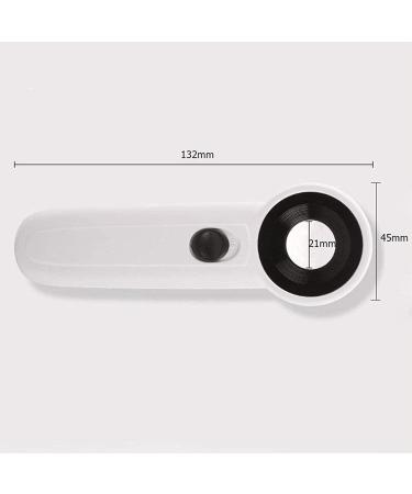 Magnifying Glass 45X Handheld Magnifying Glass with 2 Led Hd Lens for Reading Crafts Repair Magnifier Lofty Ambition - Buy Online on GoSupps.com