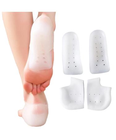 Height Heel Cups Heel Pads Cushion Increase Heels Shoe Insert Gel Heel Invisible Height Elevators Insole Arch Support Heel Protectors Heel Support 1.5CM