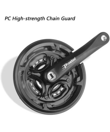 Bibike 6/7/8 Speed Mountain Bike Crankset 170mm Square Diamond Hole - 24/34/42T Chainrings - Buy Online on GoSupps.com