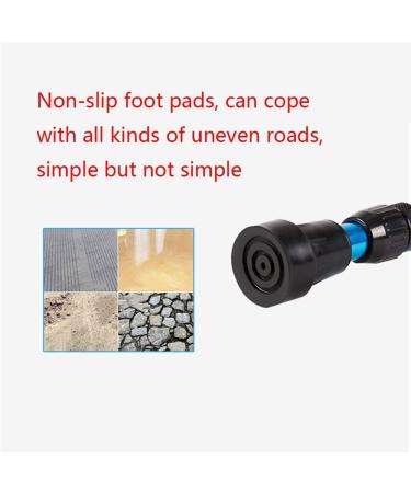 Aluminum Underarm Crutches Blue Lightweight Folding Crutch Walking Canes Height Adjustable for Elderly Handicapped and Disabled Decorate Lucky Star Double branch - Buy Online on GoSupps.com