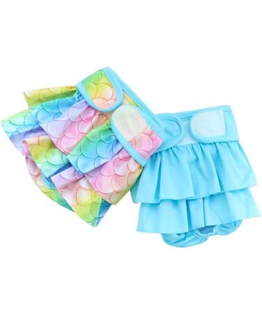 Hisprout Reusable Skirt Diaper for Female Dogs - Washable Durable Puppy Diapers (Size S Mermaid) - Buy Online on GoSupps.com