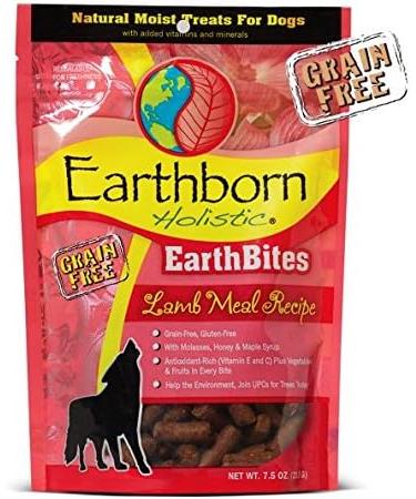 Earthborn Holistic EarthBites Grain-Free Gluten-Free Natural Moist Dog Treats Variety Bundle: Lamb Meal Recipe Hip & Joint and Skin & Coat - 7.5 Oz. Each (3 Bags Total) - Buy Online on GoSupps.com
