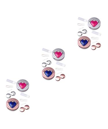 Healvian 6 STK contact lens container contact tweezers toothbrush holder from ceramic mirror film practical contacts case case interchangeable container glasses case storage box