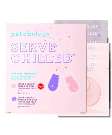 Patchology Skin Care Kit - Serve Chilled eye masks for dark circles and puffiness - Spa day kit for women and bachelorette party favors featuring Niacinamide Hyaluronic Acid Eye Patches