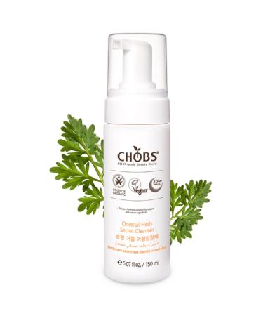 CHOBS Oriental Herb Secret Cleanser pH Balance Intimate Wash for Women Feminine Wash for Sensitive Skin Gentle Cleanser for Daily Use Helps Eliminate Irritation Itching Odor with Organic Bulgarian wormwood Organic apple water and Houttuynia cordata extrac
