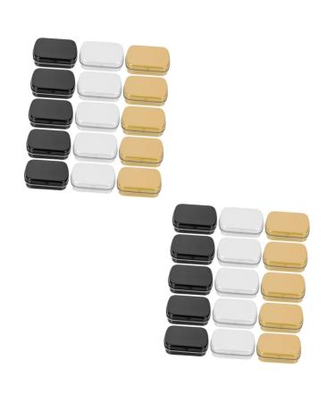 Didiseaon 30 Pcs Mini Tin Box Food Sealed Cans To Go Food Containers with Lids Candy Jars with Lids Tinplate 1 g (Pack of 1) As Shownx2pcs
