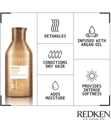 Redken All Soft Conditioner 300ml Double - Buy Online on GoSupps.com