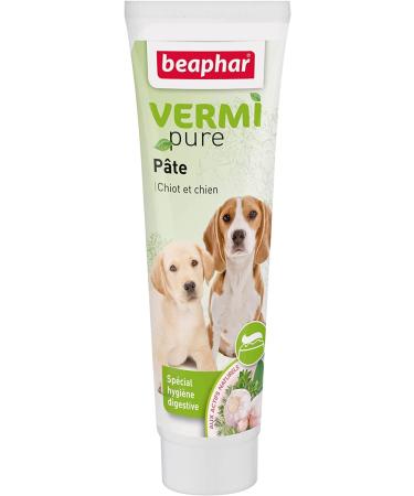 Beaphar Vermipure Special Digestive Hygiene Paste for Dogs and Puppies with Natural Active Ingredients Facilitates Digestion Contributes to the Proper Functioning of the Immune System Very Appetizing 100g