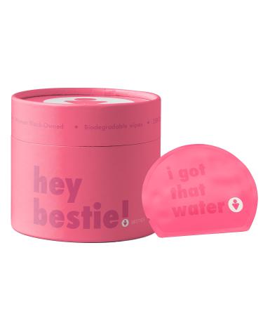 That's Besties - Prebiotic Feminine Wipes - Flushable Biodegradable PH Balanced Hygiene Wipes for Sensitive Skin Free from Fragrance Parabens and Sulfates - 10 ct.