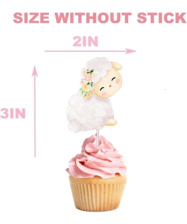 10 pcs Sheep Cupcake Toppers - Adorable Sheep Cake Decorations for Whimsical Celebrations - Buy Online on GoSupps.com