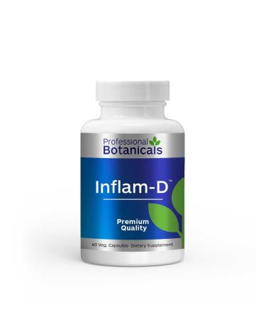 Professional Botanicals INFLAM-D Advance Joint & Muscle Health Supplement, Non-GMO, Vegan 60 Capsules