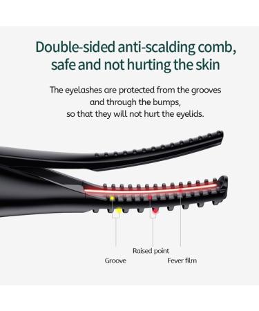 USB Heated Infrared Eyelash Curling Tool Clip Plastic Makeup Curler Electric Eyelash Lash - Buy Online on GoSupps.com