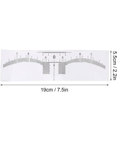Eyebrow Ruler Stencils Eyebrow Mapping Sticker Microblading Measuring Shaper Tool 100 Pack for Brow Extensions for All Face Shapes - Buy Online on GoSupps.com