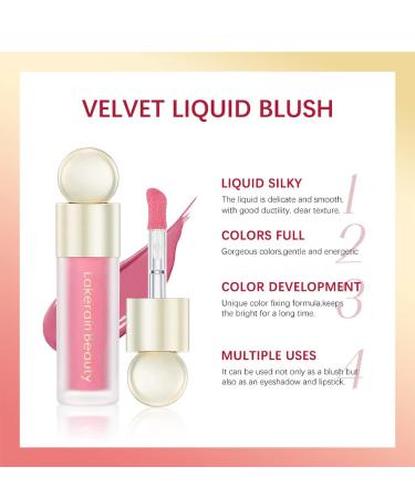 Turelifes Soft Cream Blush Makeup - Long-Lasting Liquid Blush for Natural Cheeks | Smudge-Proof, Dewy Finish, Easy to Blend | Velvet Mousse Formula (2) - Buy Online on GoSupps.com