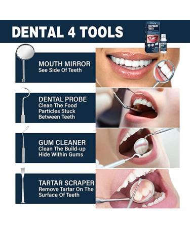Ganbaro Temporary Teeth Repair Kit - Moldable False Teeth for Instant Smile | Includes Mouth Mirror & Dental Probe | 3 Pcs Set - Buy Online on GoSupps.com