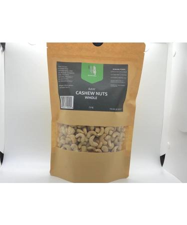 Bonoba Foods Whole Raw Cashew Nuts 750g