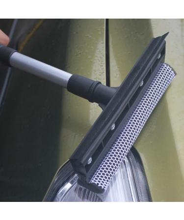 Double-sided Glass Brush Cleaning Wiper Practical Brush Wiper Cleaner Window Home Kitchen Black Glass Cleaner Squeegee 20x25cm - Buy Online on GoSupps.com